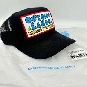 NWT Aviator Nation Outside Lands Trucker Hat in black , brand new festival cap